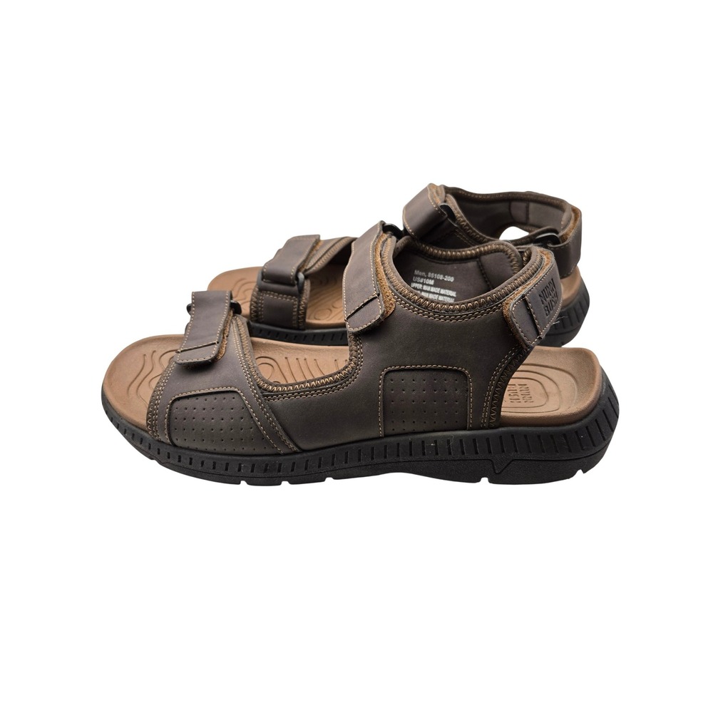 Nunn Bush Rio Vista Mens Brown Adjustable Strap Sport Sandals Size 10M